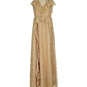 Marie Oliver Jayda Dress Metallic Maxi Dress